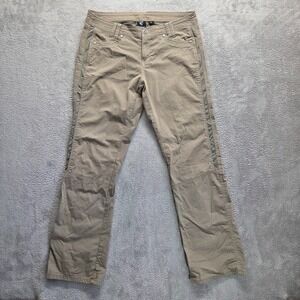 Kuhl Pants Womens 12 Tan Straight Leg Radikl Mid Rise Stretch Outdoor Hiking